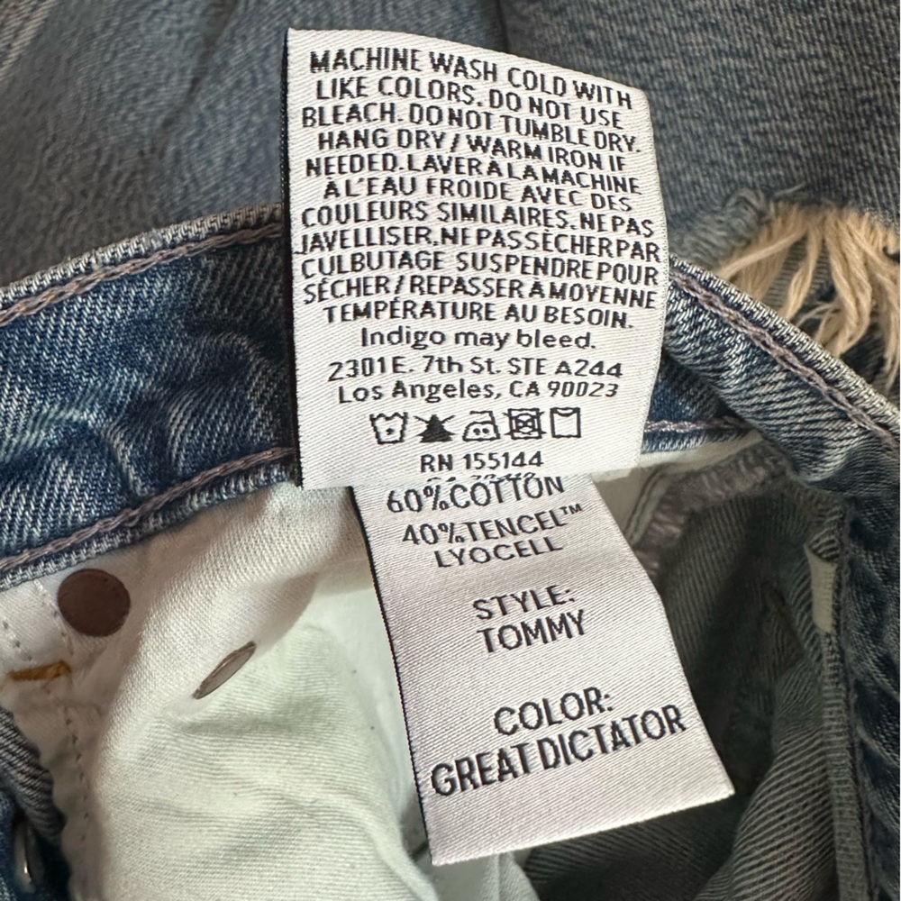 NWT Boyish Relaxed Light Blue Ripped Jeans - Picture 9 of 11